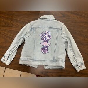 Disney Minnie Mouse Jean Jacket with Patch and pin detail Size 4T